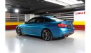 BMW 430i RESERVED ||| BMW 430i M-Kit GranCoupe 2018 GCC under Agency Warranty with Flexible Down-Payment.