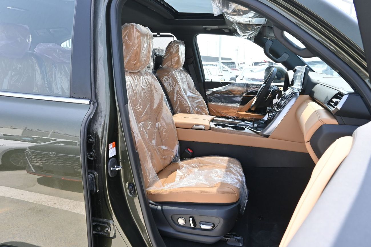 لكزس LX 700h Lexus LX700h Signature 3.5L Twin-Turbo + Hybrid V6, Model 2025, Color Green inside Tan