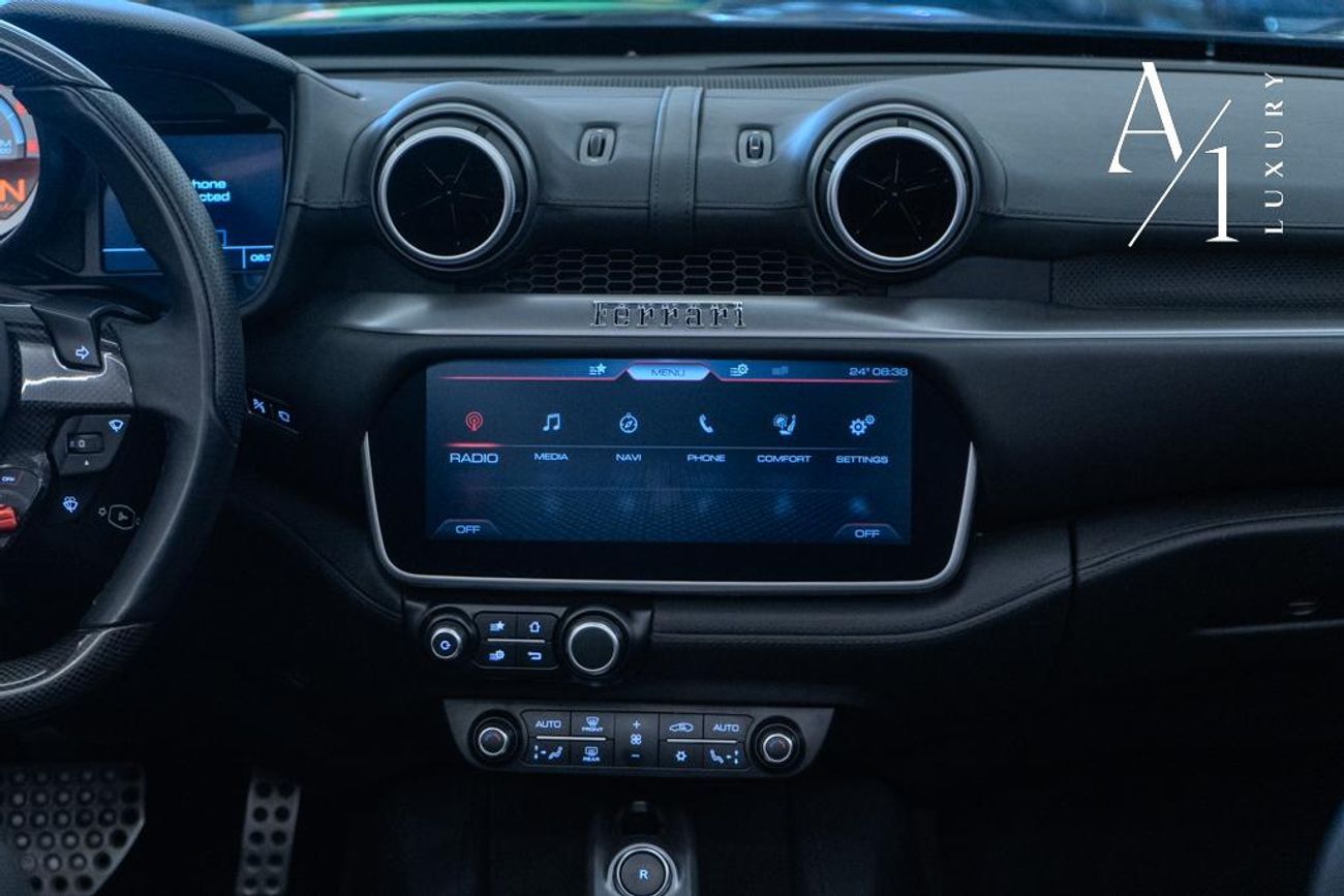 Ferrari Portofino Std 3.9L 2020 Ferrari Portofino, Warranty, Carbon Fiber Package, Nero Daytona WB Exterior, Very Low