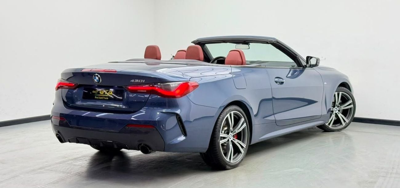BMW 430i 2021 BMW 430i M-Sport Convertible, 2027 BMW Warranty + Service Pack, Full BMW Service History, GCC