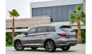 Infiniti QX60 | 1,956 P.M | 0% Downpayment | Perfect Condition!