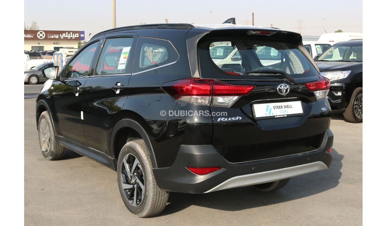 تويوتا راش 2023 | G - 1.5 L AT VVTI - 17" RIMS PETROL FABRIC SEATS, FRONT AND REAR A/C - EXPORT ONLY