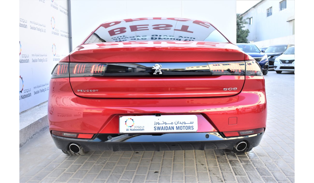 بيجو 508 GT LINE 1.6L 2019 GCC AGENCY WARRANTY