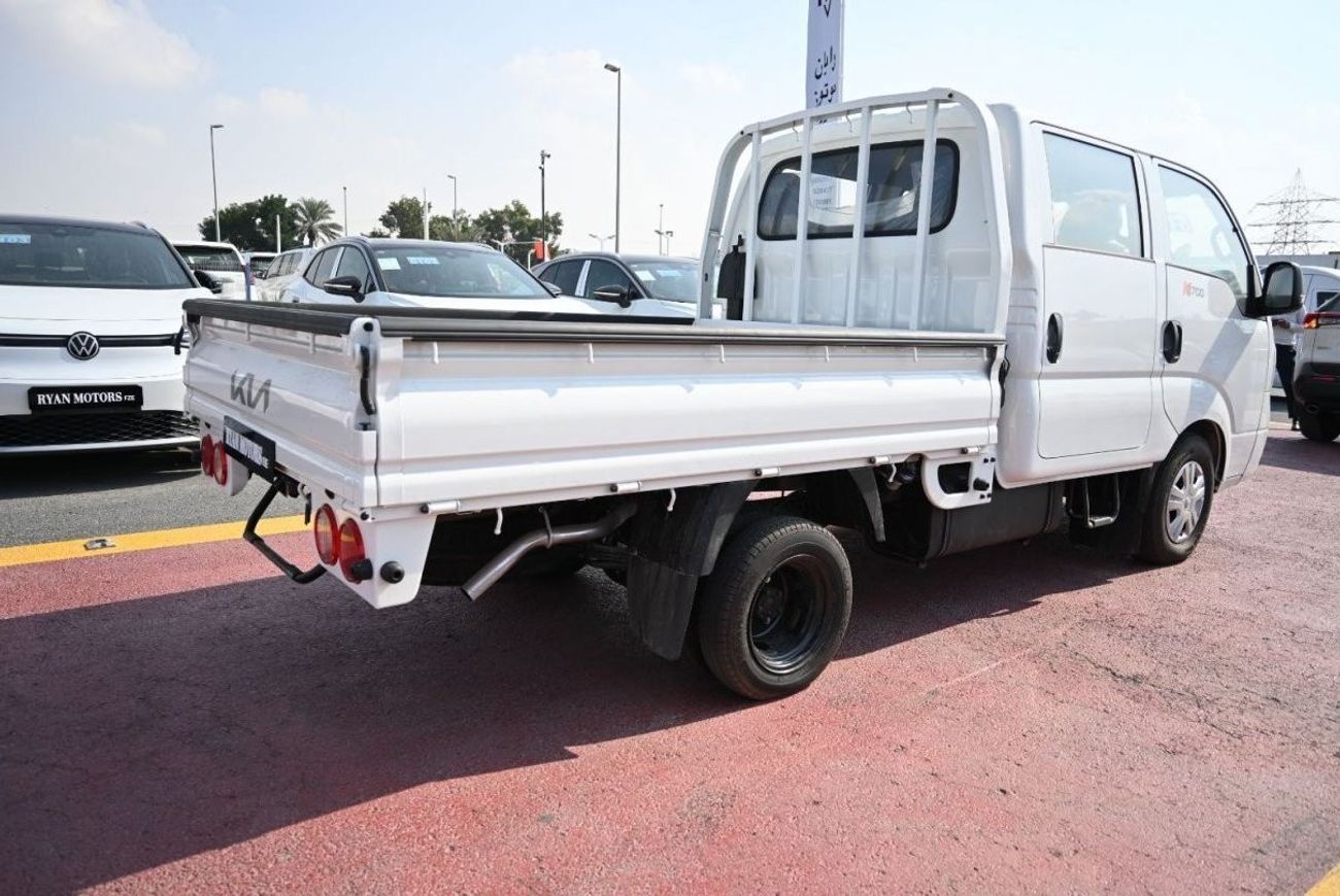 كيا K2700 كيا K2700 بونجو 2.7 لتر ديزل، كابينة مزدوجة، 4 ابواب، لون ابيض، موديل 2023