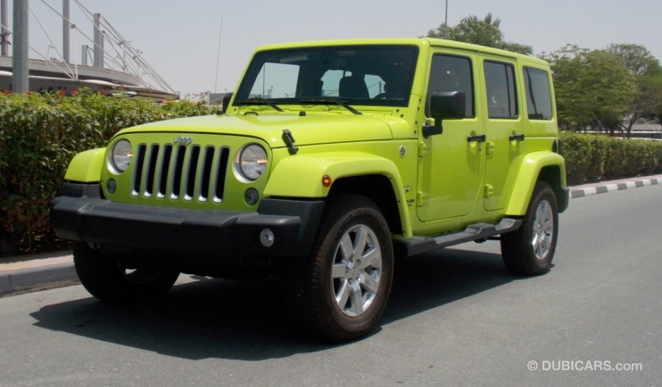 جيب رانجلر LAST UNITBBrand New 2016  SAHARA UNLIMITED 3.6L V6 GCC With 3 Yrs/60000 km AT the Dealer