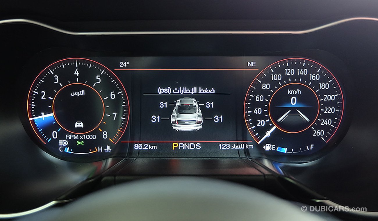 Ford Mustang GT Premium, 5.0-V8 GCC, 0km w/ 3Yrs or 100K km WRNTY + 60K km Service at Al Tayer # Digital Cluster