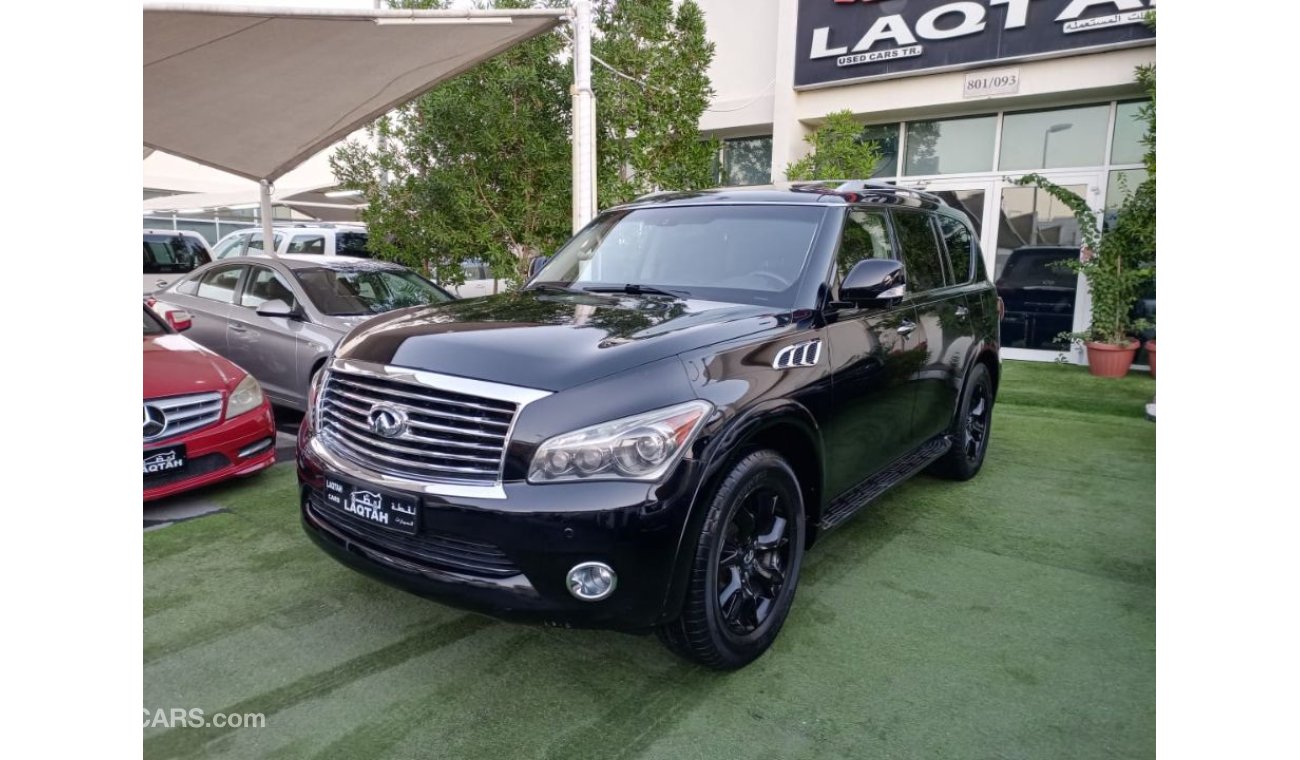 إنفينيتي QX56 وارد رقم واحد فتحة جلد حساسات رنجات مثبت سرعة خمس  كاميرا لا تحتاج إلى مصاريف بحالة ممتازة