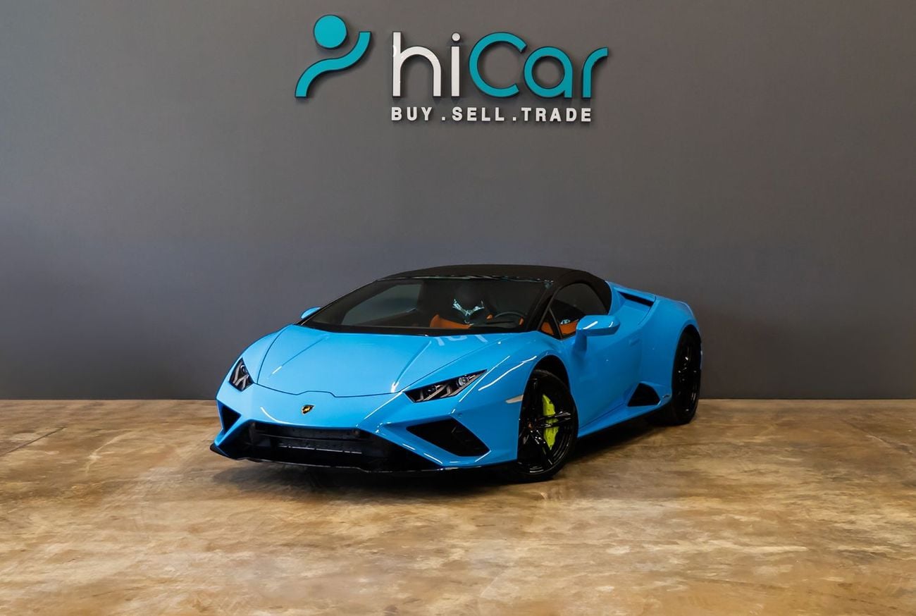 Lamborghini Huracan Evo Spyder AED 19,147 P.M • 0% Downpayment • Lamborghini Huracan EVO Spyder • 1 Year Warranty
