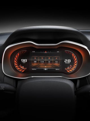 MG ZS interior - Infotainment Cluster