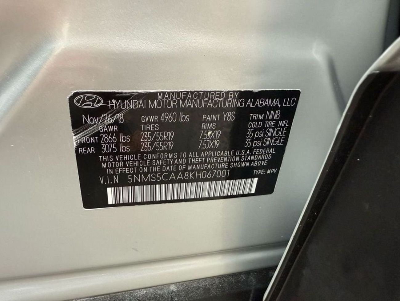 Hyundai Santa Fe HYUNDAI SANTA FE FULL OPTION/ PANORAMA/ 2.0 TURBO/ UAE PASS