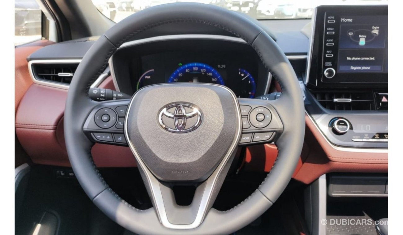 تويوتا كورولا كروس Corolla Cross Limited 1.8L Hybrid 2023, FWD, White color