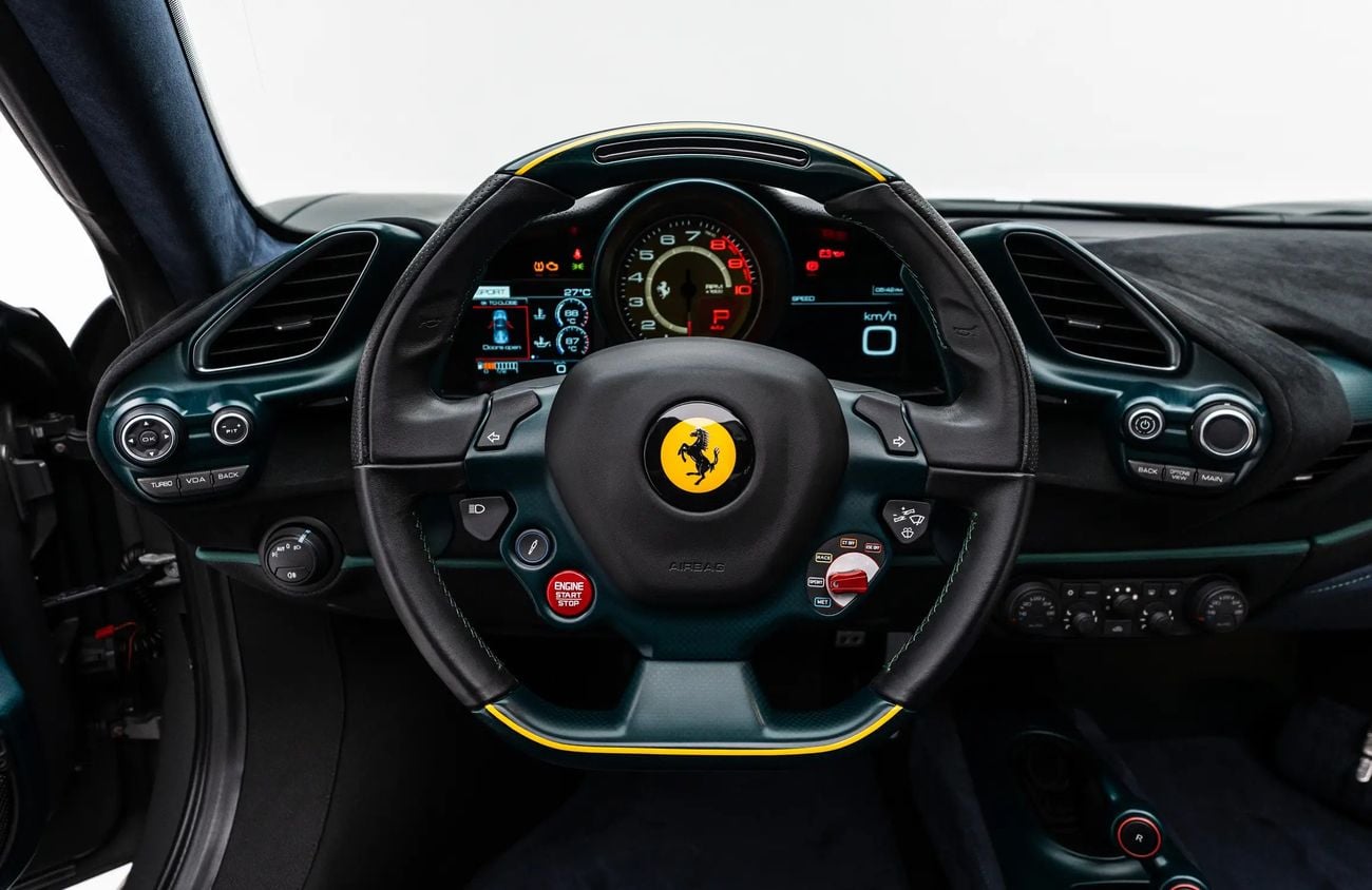 Ferrari 488 3.9L V8 Twin-Turbocharged Engine