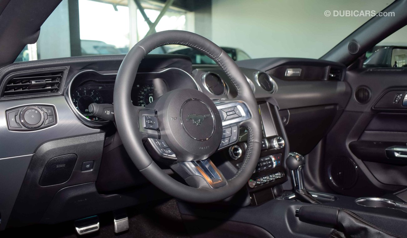 فورد موستانج GT Premium, 5.0, V8, GCC, عداد رقمي, الضمان: 3 سنوات أو 100,000 كم + الخدمة: 60,000 كم, 2019