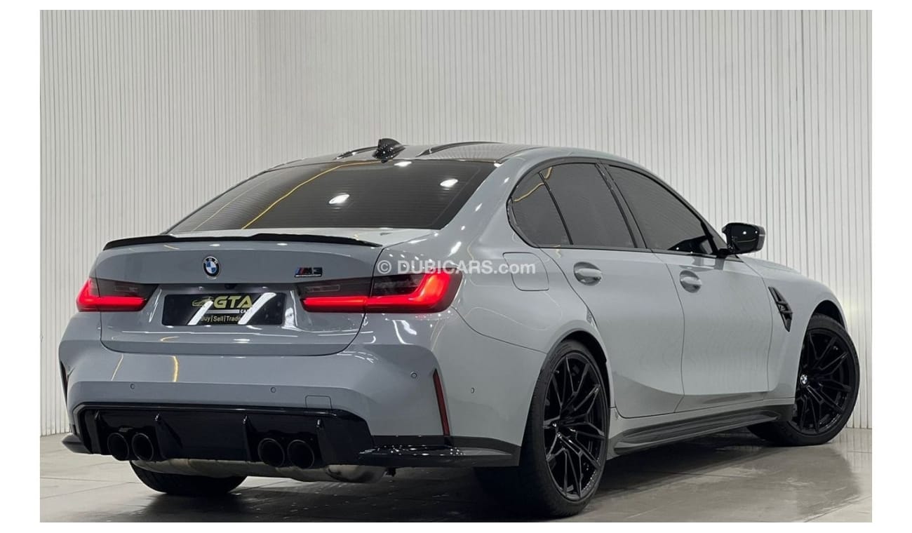 بي أم دبليو M3 2022 BMW M3 Competition, February 2027 BMW Warranty + Service Contract, Full Options, Low Kms, GCC