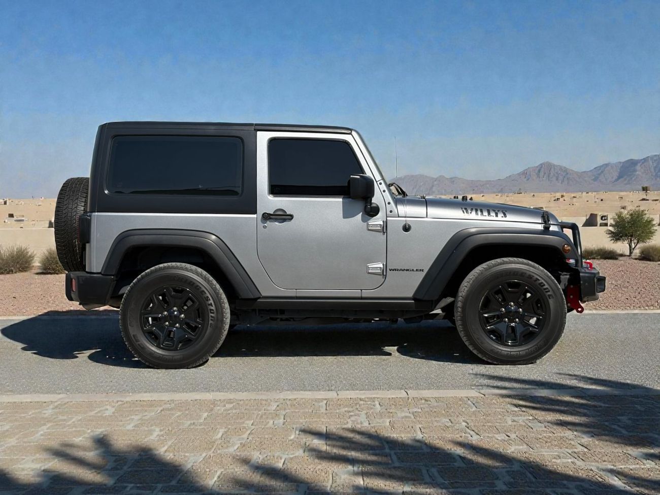 جيب رانجلر Willys Wheeler 3.6L A/T (2 Door) | 2017 | GCC SPECS | AED 1,800 / month