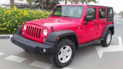 Jeep Wrangler UNLIMITED 4 DOOR DRIVEN ONLY 26K GCC WITH AGENCY WARRANTY IN MINT CONDITION