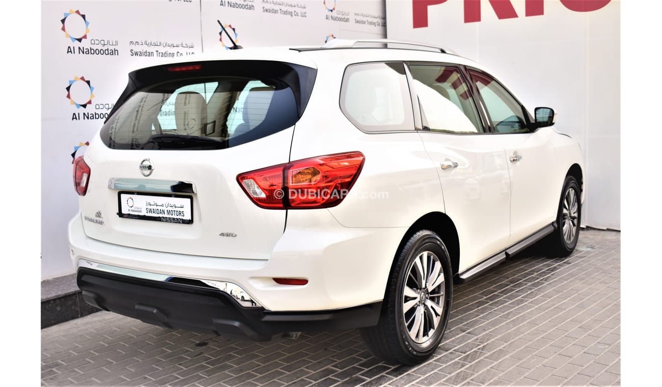Nissan Pathfinder AED 1359 PM | 3.5L LE V6 4WD GCC DEALER WARRANTY