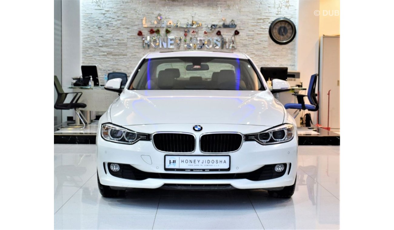 BMW 320i ORIGINAL PAINT ( صبغ وكاله ) BMW 320i 2015 Model!! in White Color! GCC Specs