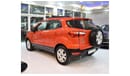 Ford EcoSport Trend Trend EXCELLENT DEAL for our Ford EcoSport 1.5L ( 2015 Model! ) in Orange Color! GCC Specs