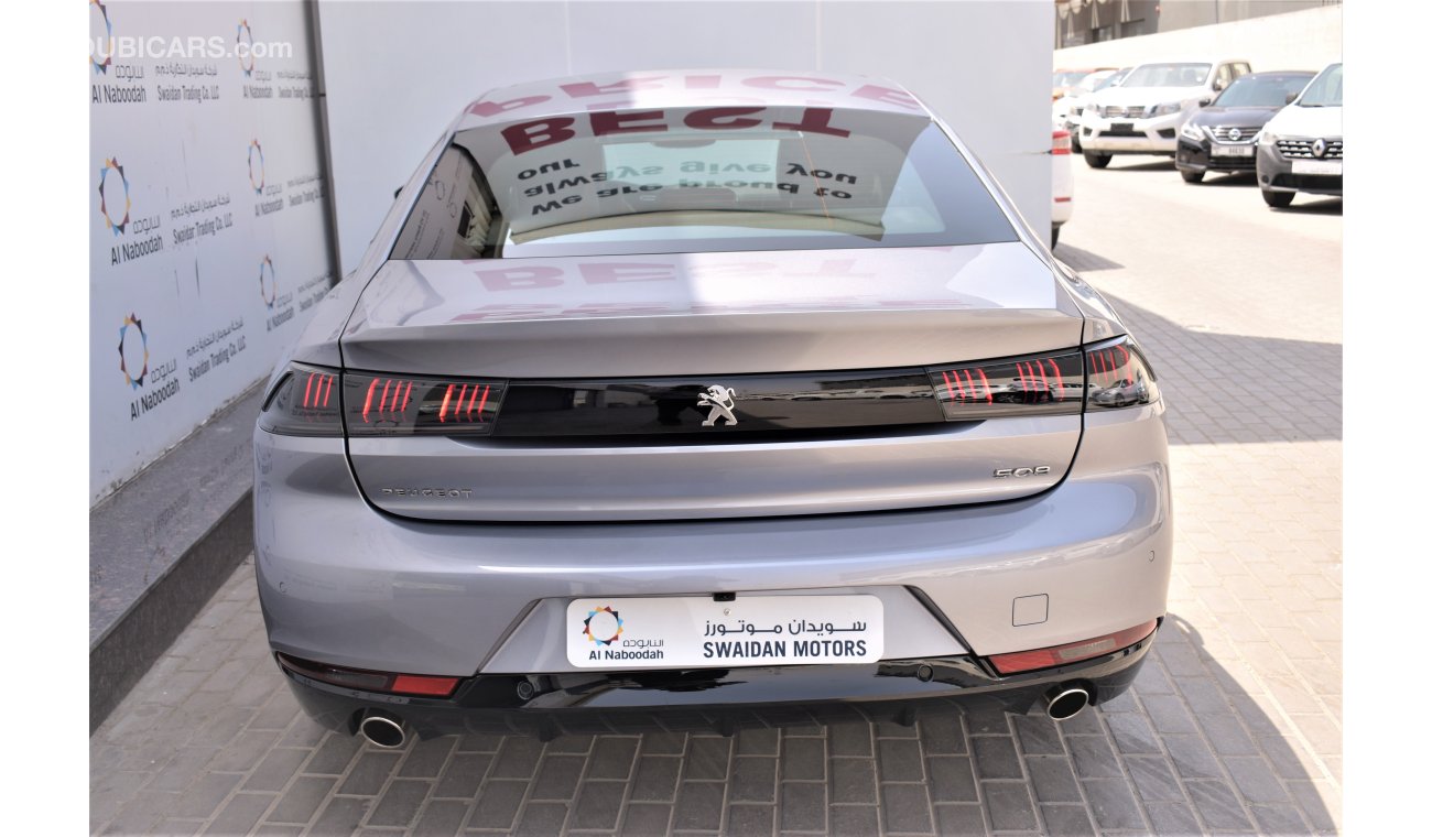 Peugeot 508 AED 2643 PM | 0% DP | GT R 1.6l GCC WARRANTY TO 2027 OR 100000KM