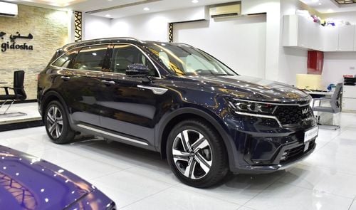 كيا سورينتو EX TOP عرض ممتاز لسيارة كيا سورينتو V6 دفع رباعي كاملة المواصفات (موديل 2023) باللون الأزرق بمواصفات خليجية