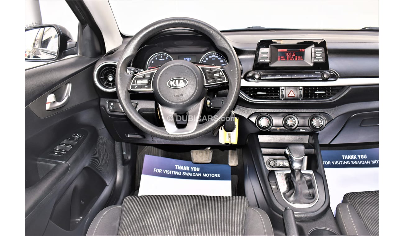 Kia Cerato AED 879 PM 1.6L LX GCC AGENCY WARRANTY UP 2025 OR 150K KM