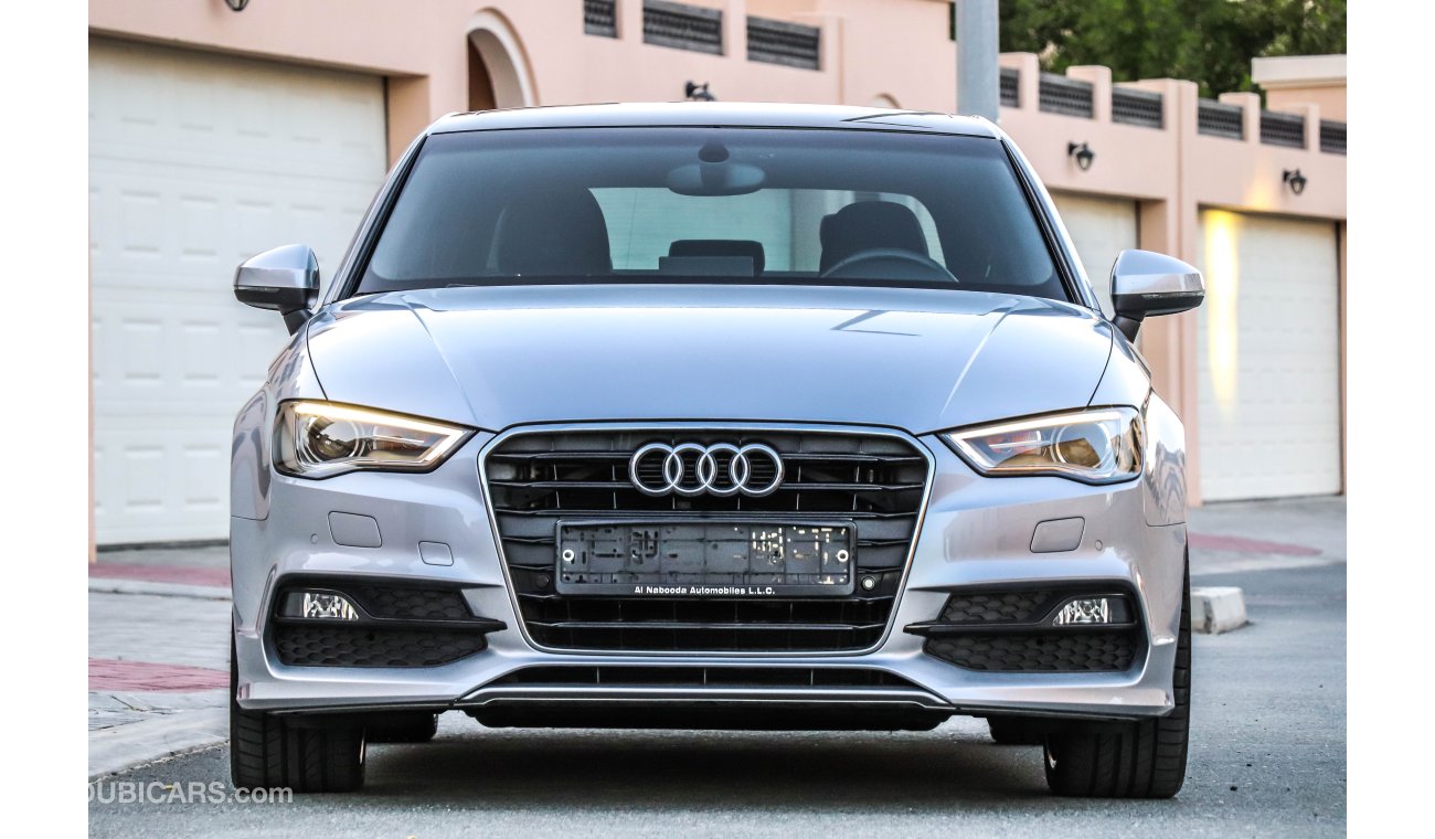 Audi A3 40TFSI (S-Line) 2015 GCC under Warranty with Zero Down-Payment.