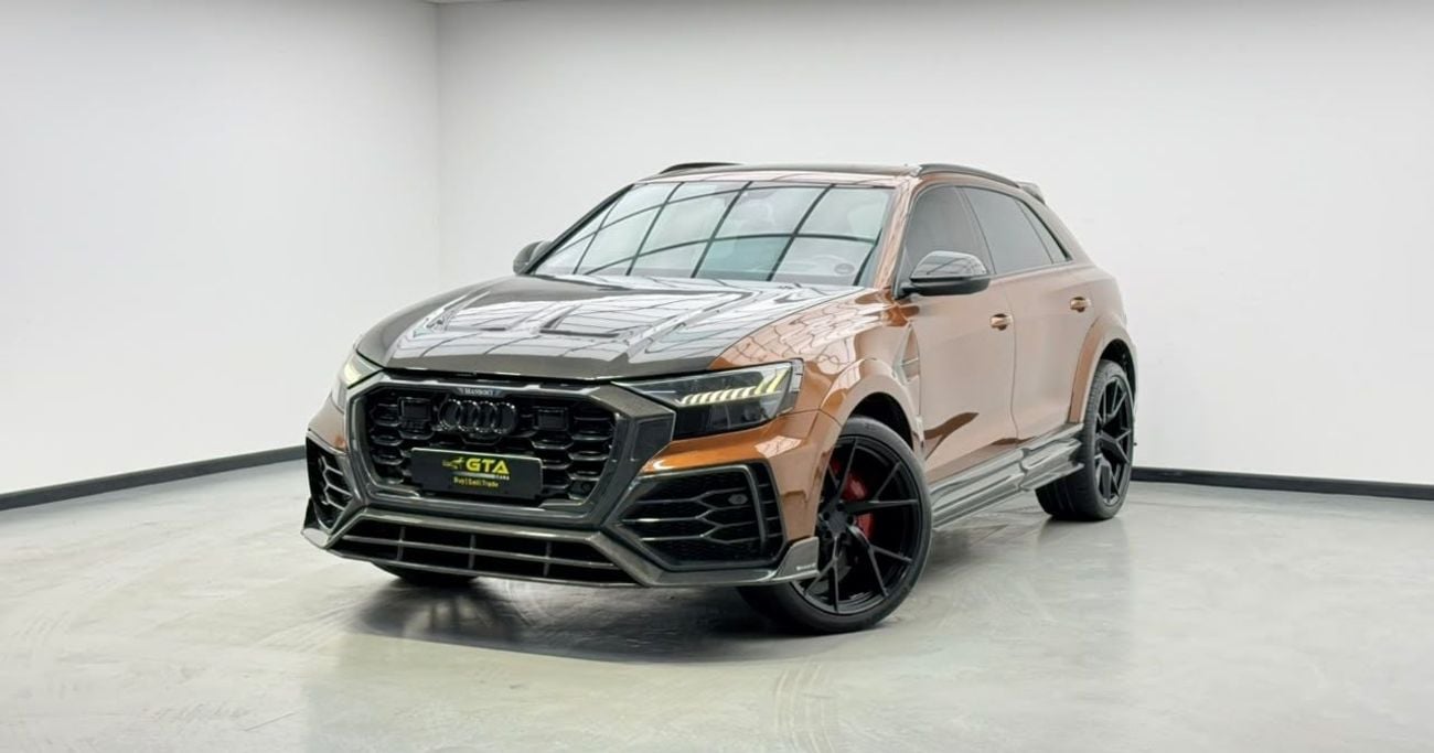 أودي RSQ8 ألياف الكربون 2021 Audi RS Q8 4.0 TFSI Quattro, MANSORY Kit, Warranty, Full Agency Service History, GCC Specs.
