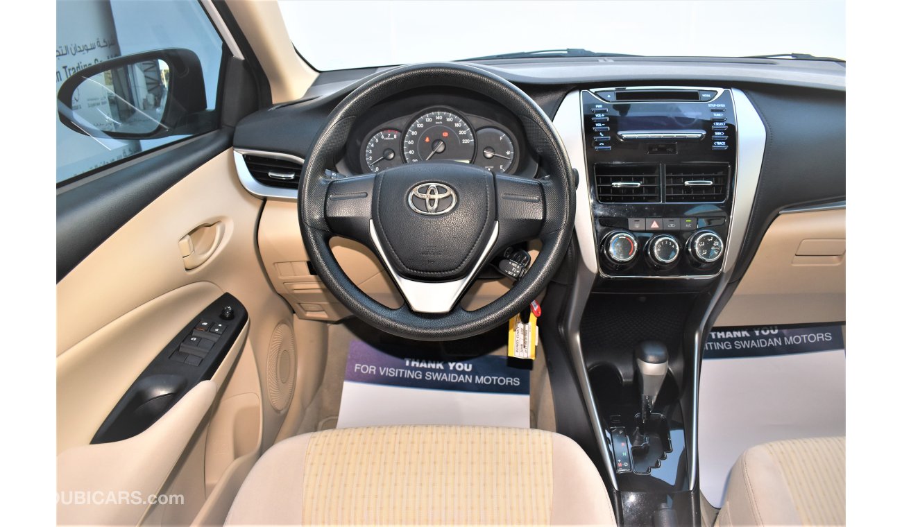 Toyota Yaris 1.5L SE SEDAN 2019 GCC DEALER WARRANTY