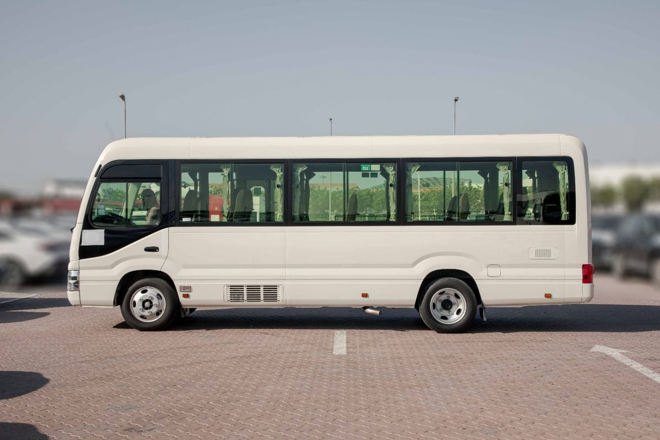 Toyota Coaster 2.7L (23-Seater) - White Inside Grey | Export Only