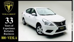 Nissan Sunny SENSORS + CHROME + 1.5L + SV / GCC / 2018 / UNLIMITED MILEAGE WARRANTY + FREE SERVICE / 357 DHS P.M.