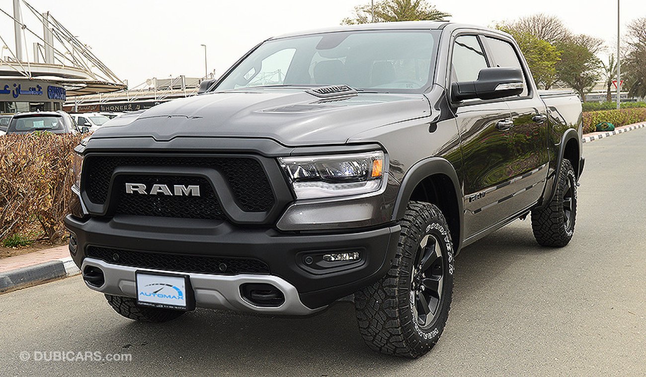 RAM 1500 2019 REBEL, Crew Cab 4X4, 5.7L V8 GCC, 0km with 3 Years or 100,000km Warranty