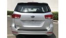 Kia Carnival 7 SEATER  V6 2016 ONLY 870X60  MONTHLY EXCELLENT CONDITION UNLIMITED KM.WARRANTY