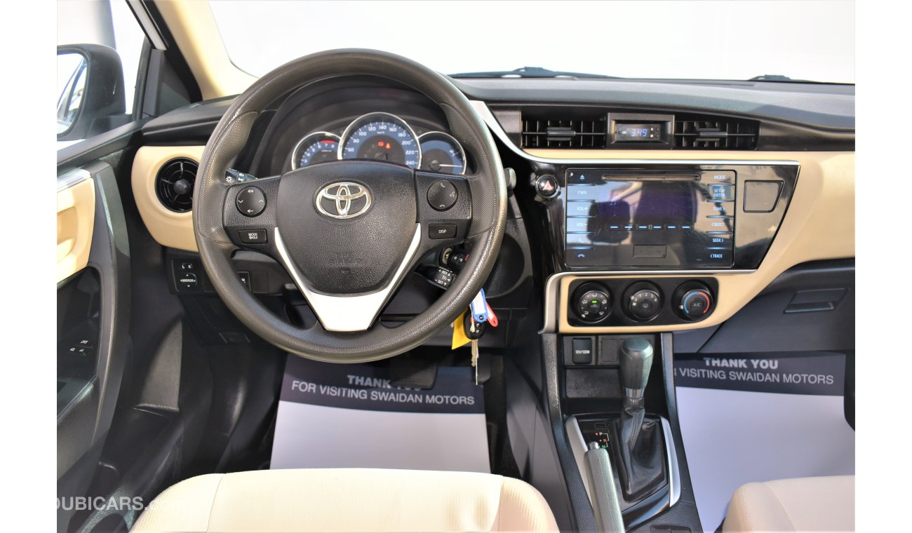 Toyota Corolla AED 1270 PM | 0% DP | 1.6 SE 2019 GCC DEALER WARRANTY