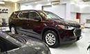 شيفروليه ترافيرس EXCELLENT DEAL for our Chevrolet Traverse ( 2018 Model ) in Maroon Color GCC Specs