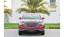 GMC Acadia Agency Warranty! Low Mileage! GCC - AED 1,705 per month - 0% Downpayment