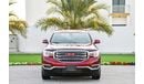 GMC Acadia Agency Warranty! Low Mileage! GCC - AED 1,705 per month - 0% Downpayment
