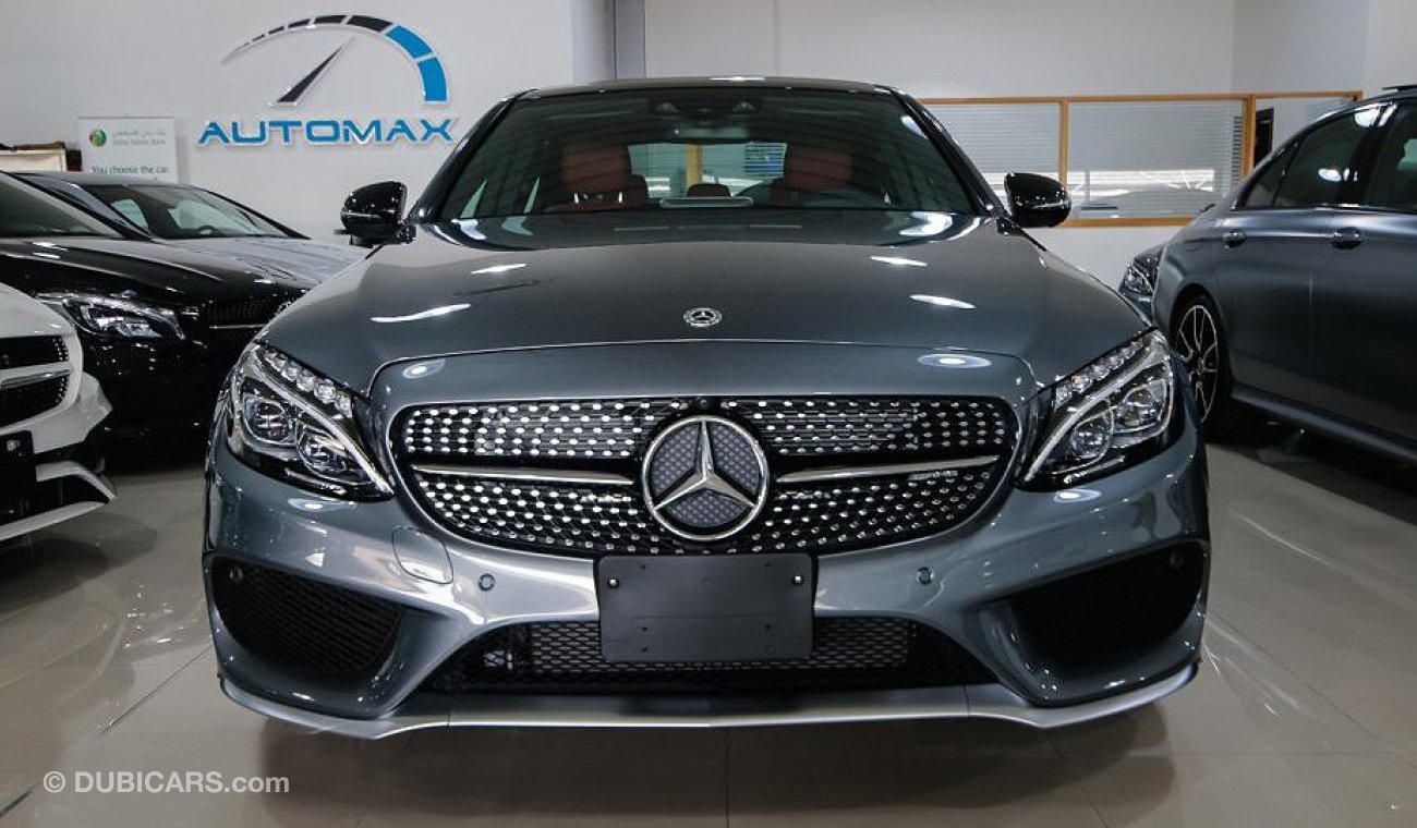 Mercedes-Benz C 43 AMG 4MATIC, V6 Biturbo, GCC Specs with 2 Years Unlimited Mileage Warranty