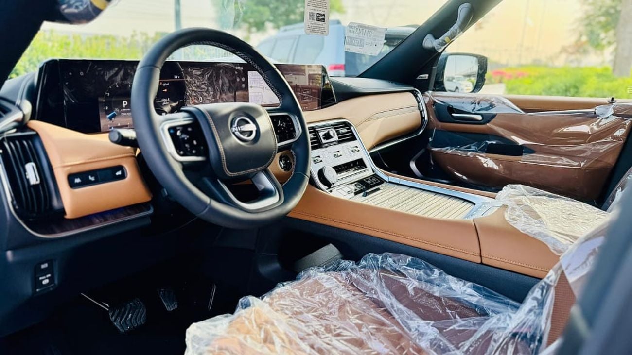 Nissan Patrol 3.5TT PLATINUM LE 2026 WHITE INSIDE TAN WITH | ADAPTIVE AIR SUSPENSION |  HYDRAULICS| 360 CAMERA | 2