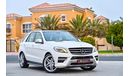 Mercedes-Benz ML 400 AMG Kit  | 1,939 P.M | 0% Downpayment | Full Option | Exceptional Condition