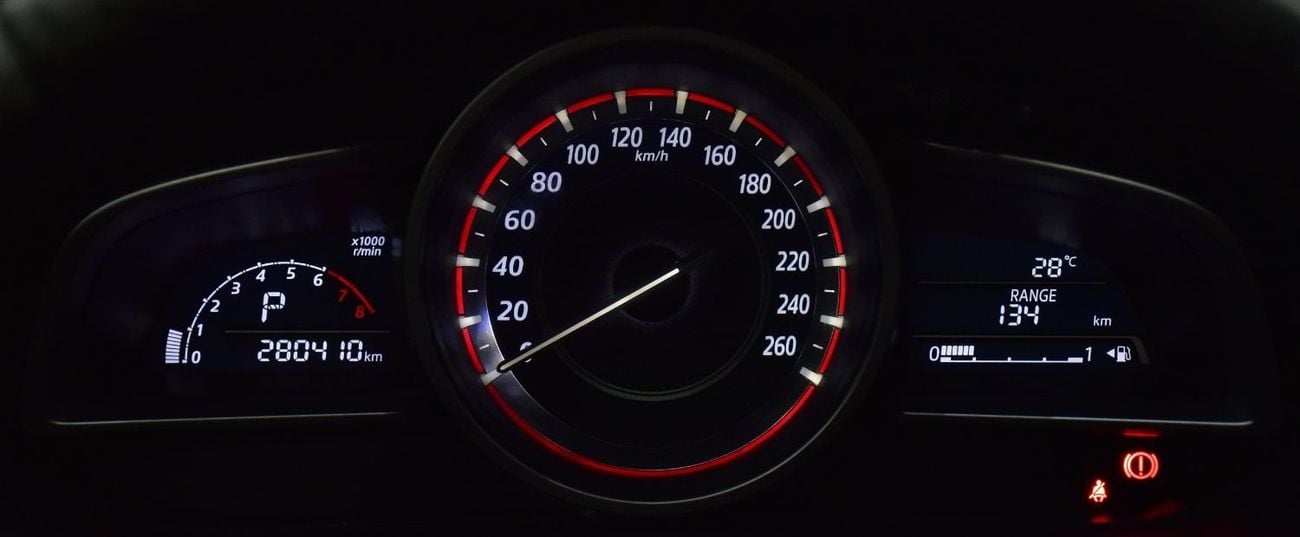 Mazda 3 EXCELLENT DEAL for our Mazda 3 ( 2015 Model ) in Red Color GCC Specs