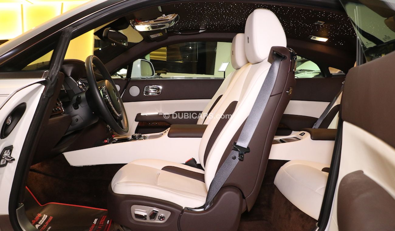 Rolls-Royce Wraith Original Color:  Brown | Silver  ( car with White Vinyl Sticker )