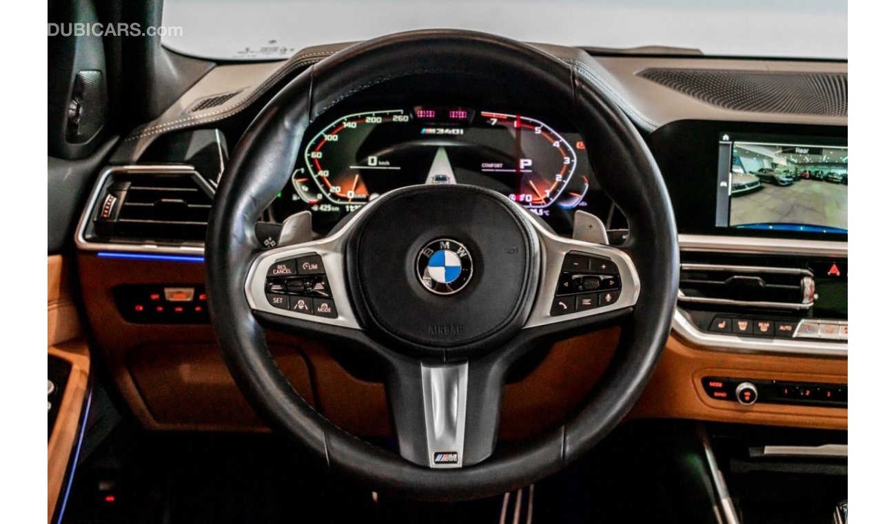 BMW M340i 2021 BMW M340i xDrive, BMW Warranty + Service Package, Full BMW Service, Low KMs, GCC