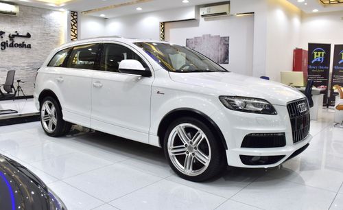 Audi Q7 EXCELLENT DEAL for our Audi Q7 S-Line ( 2014 Model ) in White Color GCC Specs