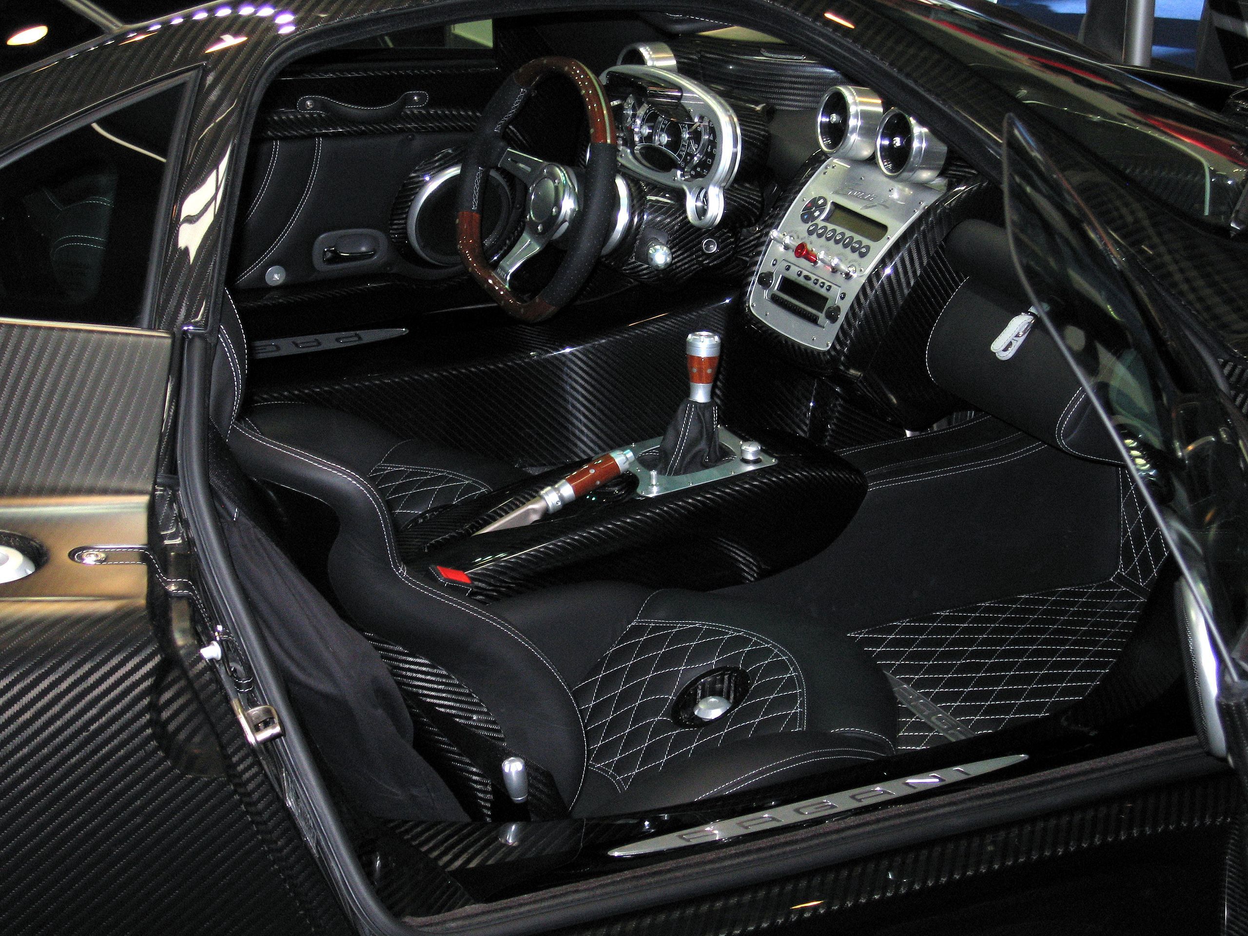 Pagani Zonda F interior - Seats