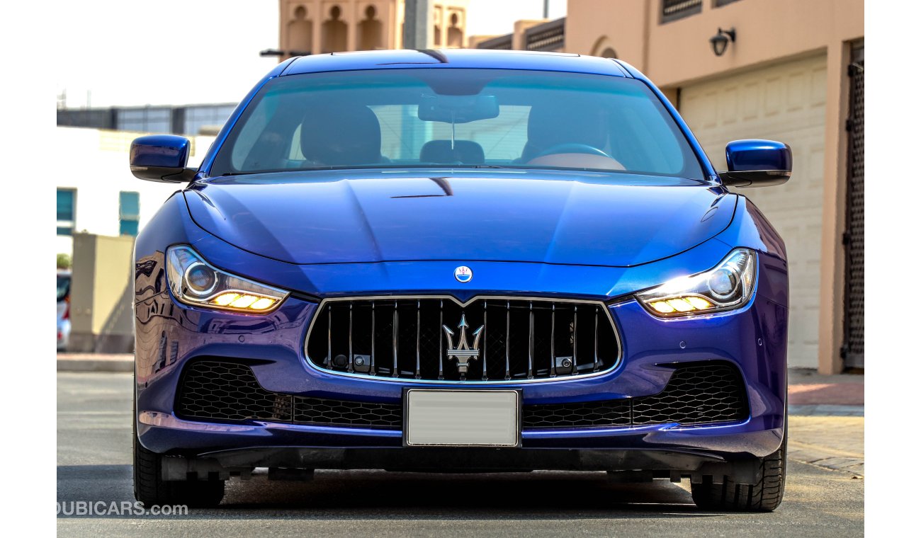 Maserati Ghibli 2016 GCC under Warranty with Zero Down-Payment.