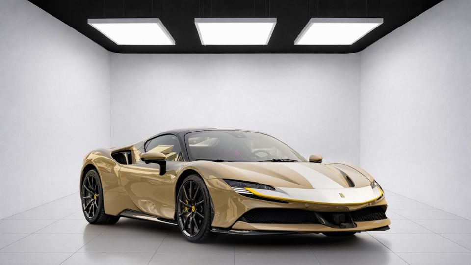 FERRARI SF90 (BEIGE WRAPPED) | 2-YEAR WARRANTY + SERVICE AVAILABLE | IN-HOUSE FINANCING 2021