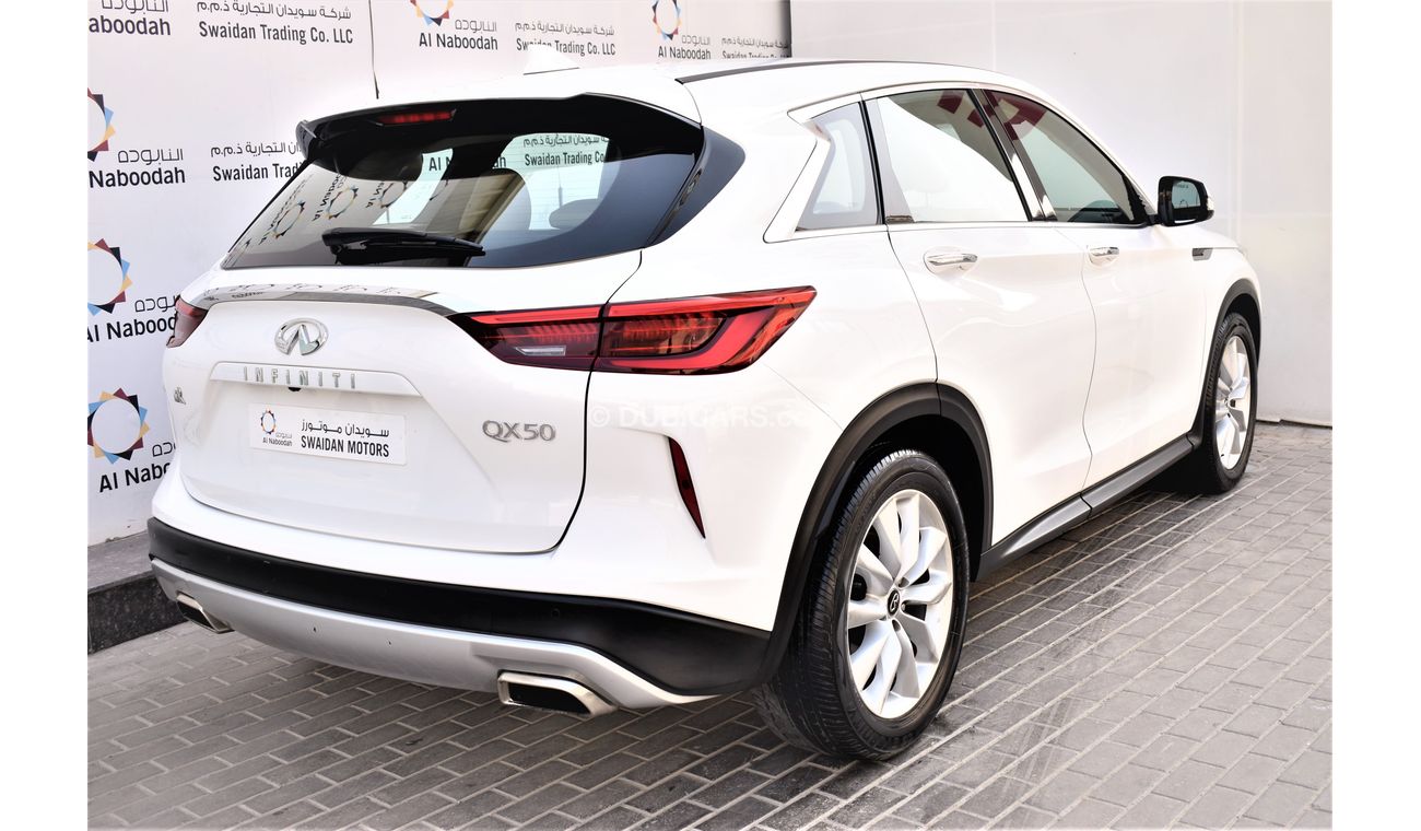 Infiniti QX50 AED 1839 PM | 2.0L TC LUXURY GCC DEALER WARRANTY