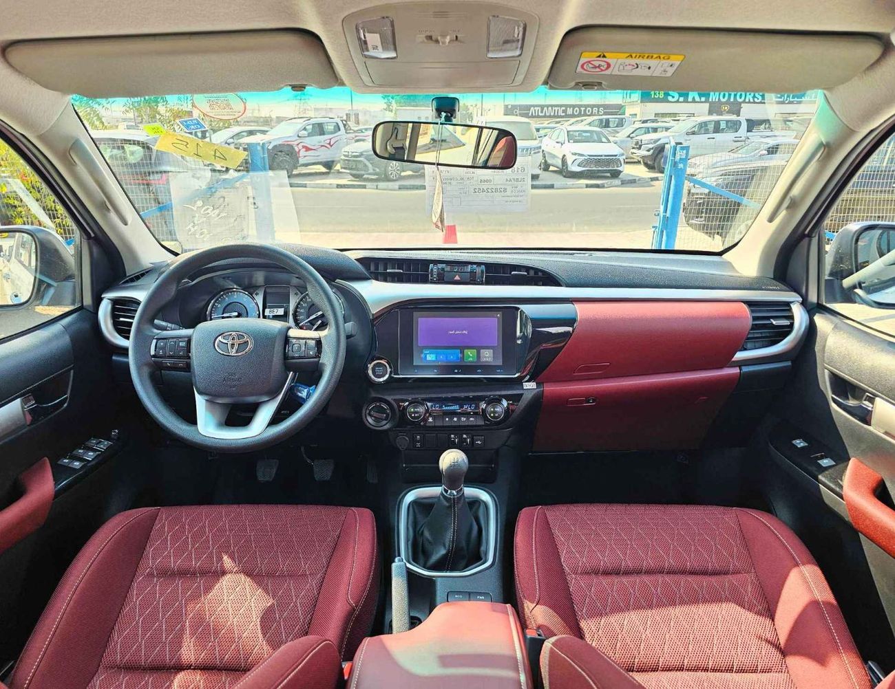 تويوتا هيلوكس SR5 S-GLX WIDE BODY / 2.7L PETROL M/T / CHROME BUMPERS / DVD+CAMERA / FULL OPTION (CODE#D4PMFS)