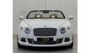 بنتلي كونتيننتال جي تي سي W12 2012 Bentley Continental GTC Convertible, W12, Excellent Condition, Full Options, GCC